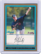 2009 Bowman #BP75 Brett Oberholtzer Gold 2009 Bowman #BP75 Brett Oberholtzer Gold
