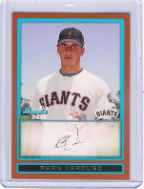 2009 Bowman #BP78 Ryan Verdugo Orange 2009 Bowman #BP78 Ryan Verdugo Orange