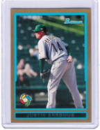 2009 Bowman #BW11 Justin Erasmus Gold 2009 Bowman #BW11 Justin Erasmus Gold