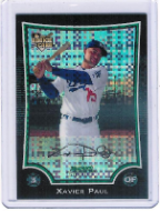 2009 Bowman Chrome #147 Xavier Paul Xfractor 2009 Bowman Chrome #147 Xavier Paul Xfractor