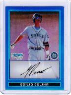 2009 Bowman Chrome #BCP053 Edilio Colina Blue Refractor 2009 Bowman Chrome #BCP053 Edilio Colina Blue Refractor