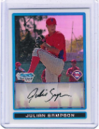 2009 Bowman Chrome #BCP178 Julian Sampson Refractor 2009 Bowman Chrome #BCP178 Julian Sampson Refractor