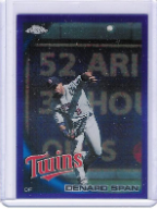 2010 Topps Chrome Purple Refractor #053 Dernard Span 2010 Topps Chrome Purple Refractor #053 Dernard Span