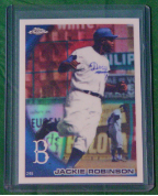 2010 Topps Chrome Wrapper Redemption Refractor #224 Jackie Robinson 2010 Topps Chrome Wrapper Redemption Refractor #224 Jackie Robinson