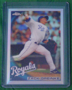 2010 Topps Chrome Refractor #018 Zack Greinke 2010 Topps Chrome Refractor #018 Zack Greinke