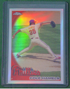 2010 Topps Chrome Refractor #024 Cole Hamels 2010 Topps Chrome Refractor #024 Cole Hamels