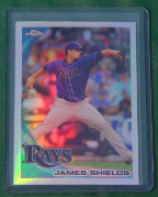 2010 Topps Chrome Refractor #063 James Shields 2010 Topps Chrome Refractor #063 James Shields