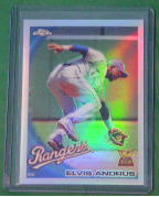 2010 Topps Chrome Refractor #087 Elvis Andrus 2010 Topps Chrome Refractor #087 Elvis Andrus