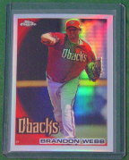2010 Topps Chrome Refractor #159 Brandon Webb 2010 Topps Chrome Refractor #159 Brandon Webb