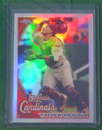 2010 Topps Chrome Refractor #161 Yadier Molina 2010 Topps Chrome Refractor #161 Yadier Molina