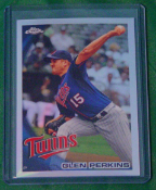 2010 Topps Chrome Refractor #168 Glen Perkins 2010 Topps Chrome Refractor #168 Glen Perkins